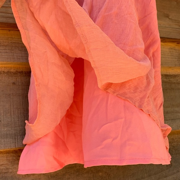 J. Crew vintage silk coral side zip fully lined flowy mid length dress - Picture 4 of 16